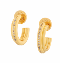 TALIS CHAINS EVERYDAY MINI HOOP CUBIC ZIRCONIA EARRINGS