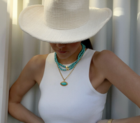 TALIS CHAINS TURQUOISE BEAD CHOKER