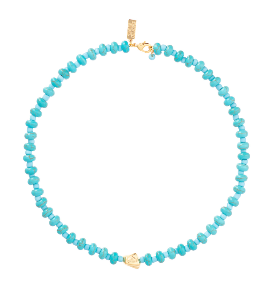 TALIS CHAINS TURQUOISE BEAD CHOKER