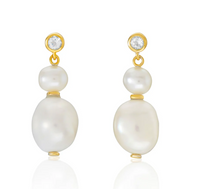 V BY LAURA VANN EVE BAROQUE PEARL EARRINGS