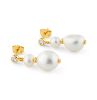 V BY LAURA VANN EVE BAROQUE PEARL EARRINGS