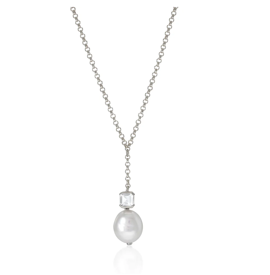 V BY LAURA VANN BELLA BAROQUE PEARL NECKLACE