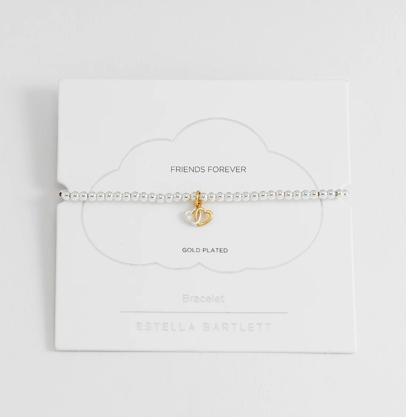 ESTELLA BARTLETT SIENNA DOUBLE HEART BRACELET