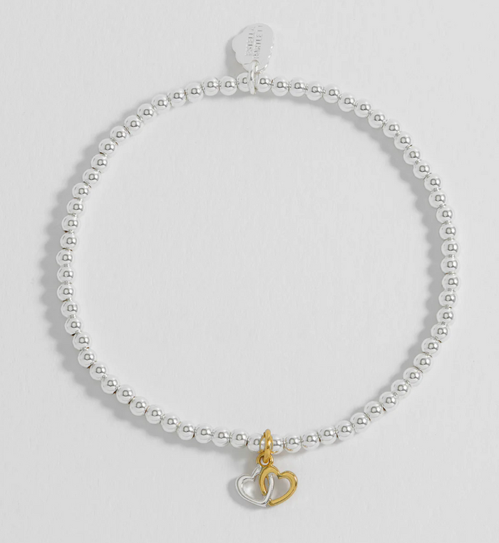 ESTELLA BARTLETT SIENNA DOUBLE HEART BRACELET
