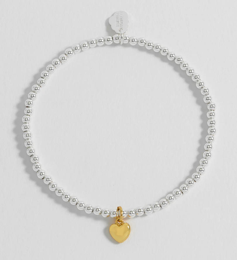 ESTELLA BARTLETT PUFFED HEART SIENNA BRACELET