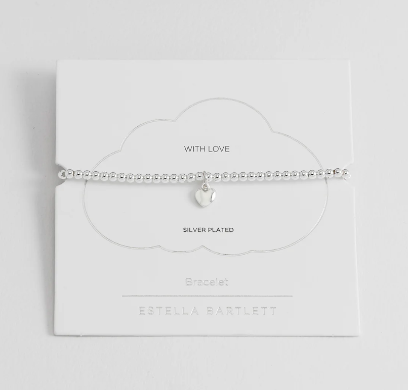 ESTELLA BARTLETT PUFFED HEART SIENNA BRACELET