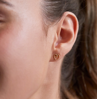 ESTELLA BARTLETT DOODLE HEART STUD EARRINGS