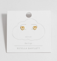 ESTELLA BARTLETT DOODLE HEART STUD EARRINGS