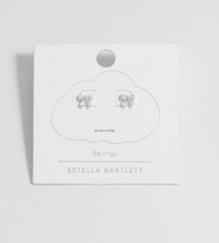 ESTELLA BARTLETT PEARL BOW STUD EARRINGS