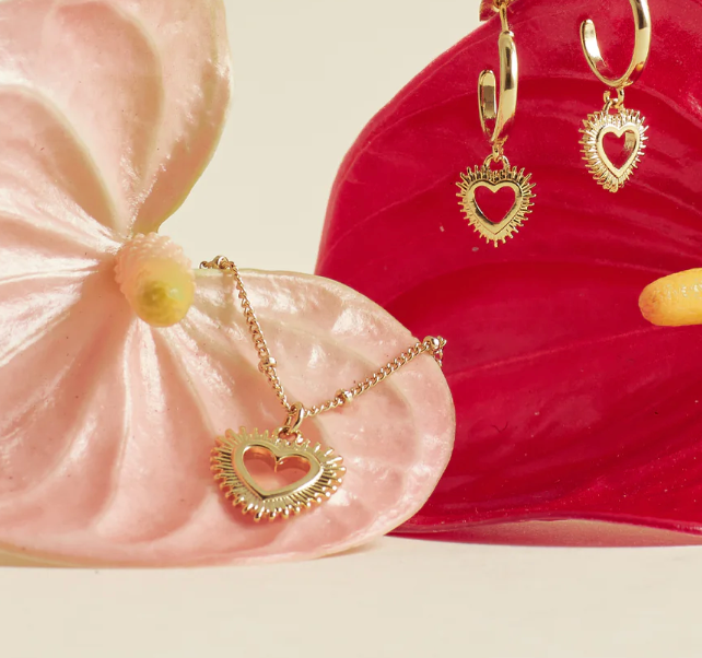 ESTELLA BARTLETT HEARTBURST PENDANT NECKLACE