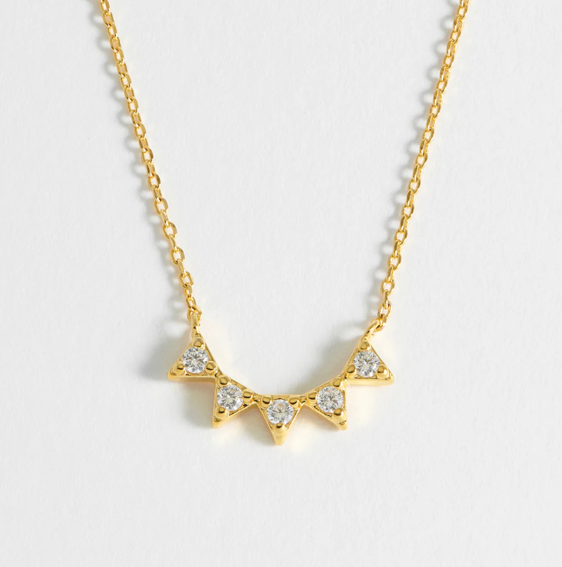 ESTELLA BARTLETT CZ BUNTING NECKLACE