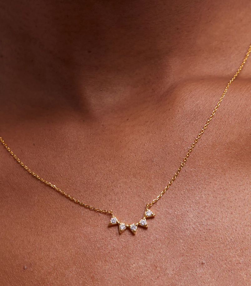 ESTELLA BARTLETT CZ BUNTING NECKLACE