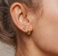 ENAMEL COPENHAGEN ORGANIC HEART STUD EARRINGS