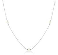 CLAUDIA BRADBY THREE PEARL FINE CHOKER STYLE NECKLACE