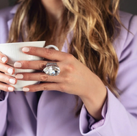 CAROLINE SVEDBOM PERFECT DROP CRYSTAL RING