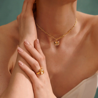 CAROLINE SVEDBOM MINI LYDIA GOLDEN SHADOW NECKLACE