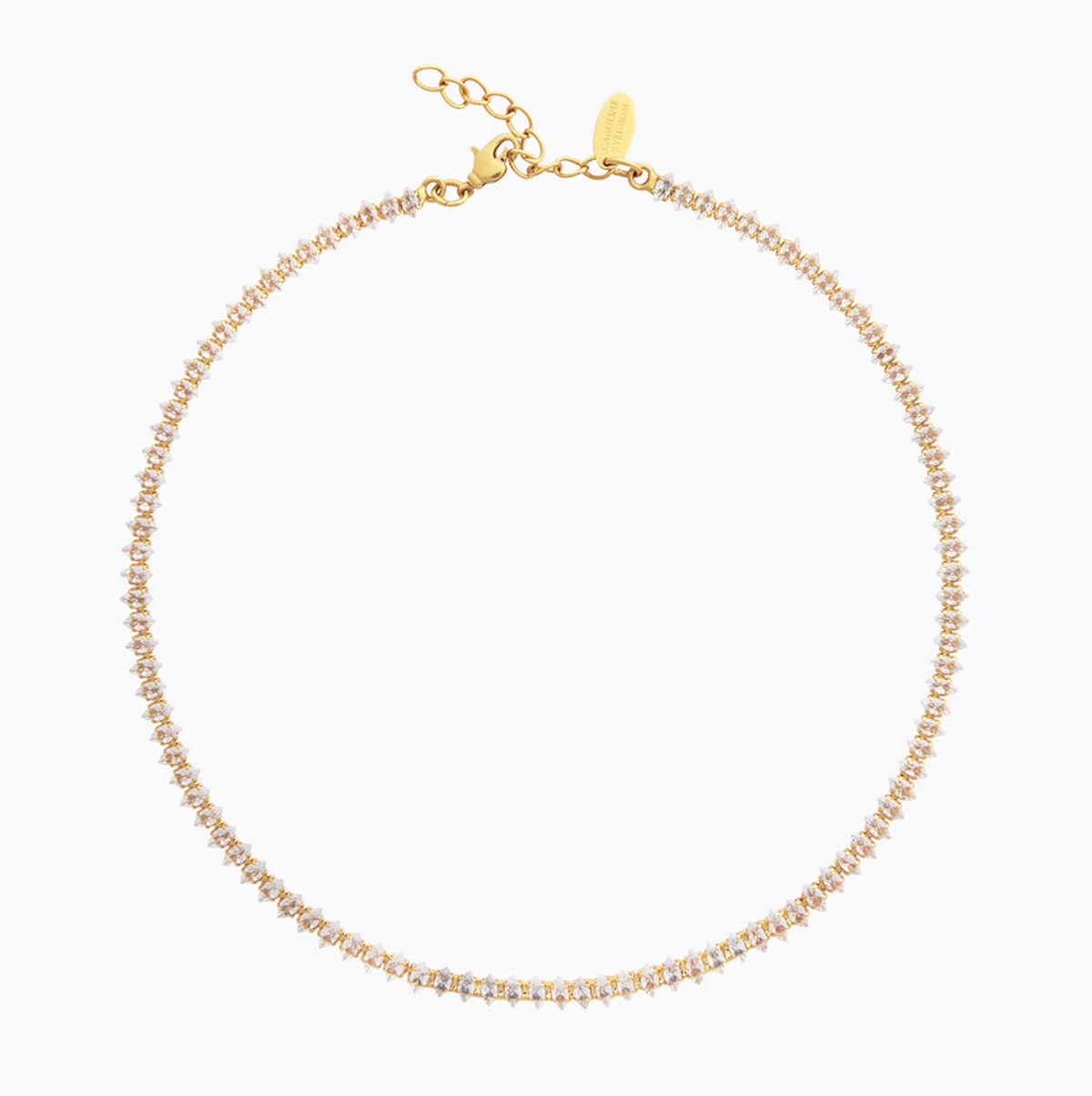 CAROLINE SVEDBOM CRYSTAL NAVETTE NECKLACE