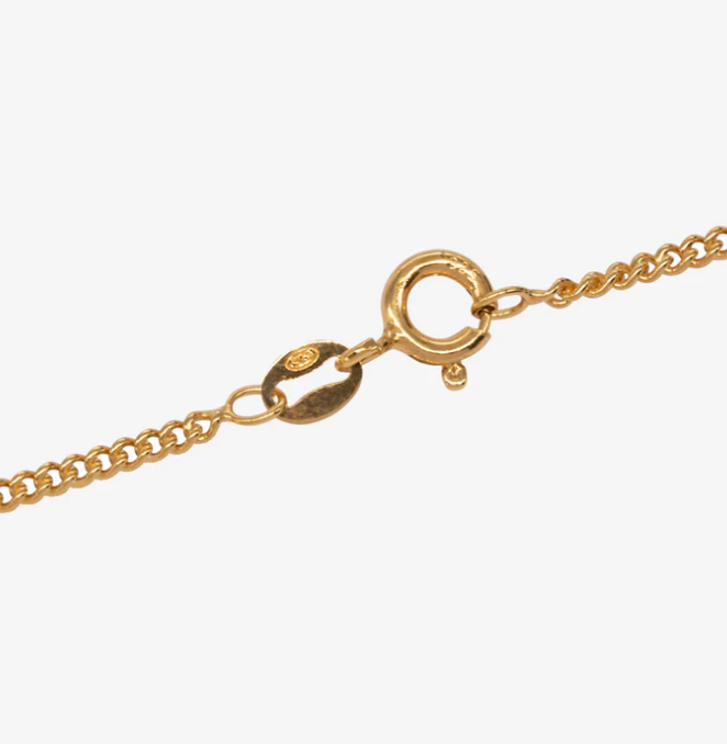 LAST NIGHT I DREAMT 9CT GOLD CURB CHAIN NECKLACE