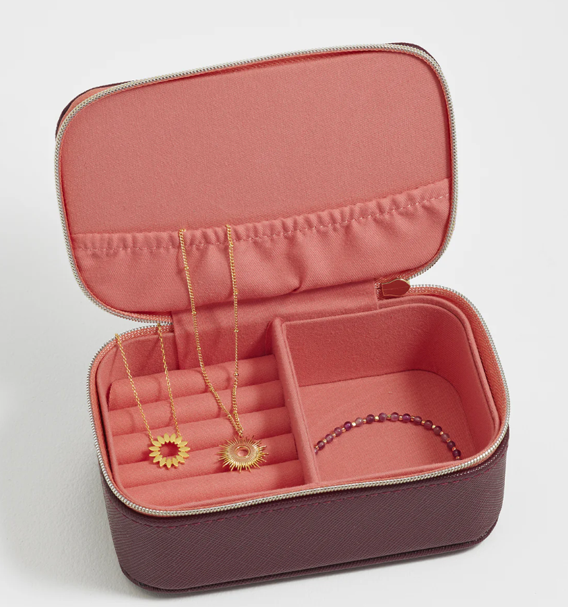 Blush Pink Estella Bartlett Treasure Me Zipped Jewellery Box