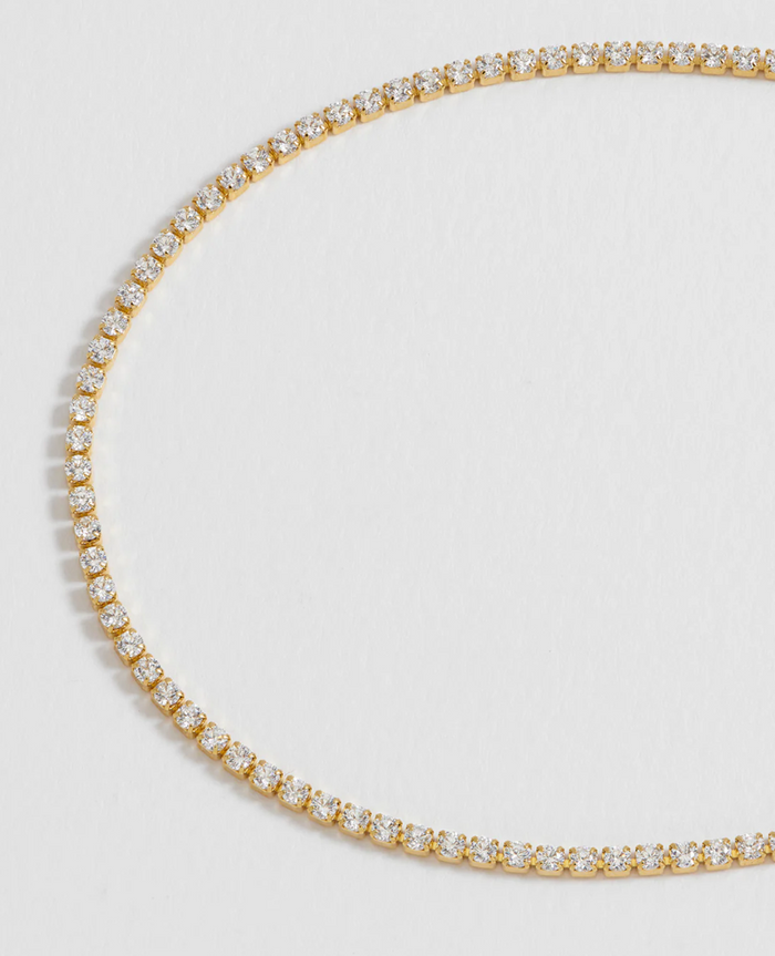 ESTELLA BARTLETT FINE TENNIS CHAIN NECKLACE NECKLACE