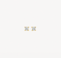 BLUSH 14K GOLD & DIAMOND STUD EARRINGS