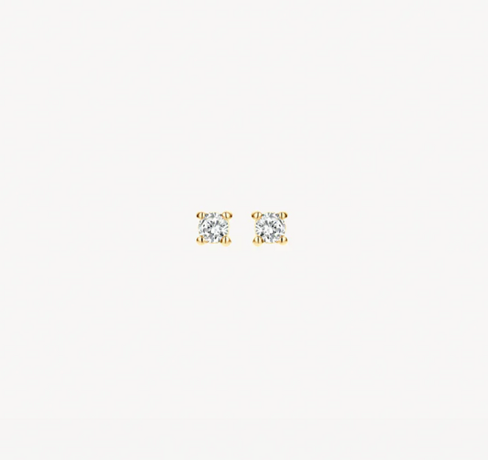BLUSH 14K GOLD & DIAMOND STUD EARRINGS