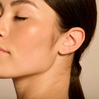 BLUSH 14K GOLD & DIAMOND STUD EARRINGS