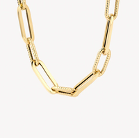 BLUSH 14K GOLD SMOOTH & ROPE LINK NECKLACE