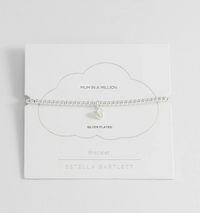 ESTELLA BARTLETT FOLDED HEART BEADED BRACELET