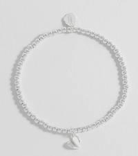 ESTELLA BARTLETT FOLDED HEART BEADED BRACELET