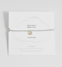 ESTELLA BARTLETT MIXED TRIPLE HEART BRACELET