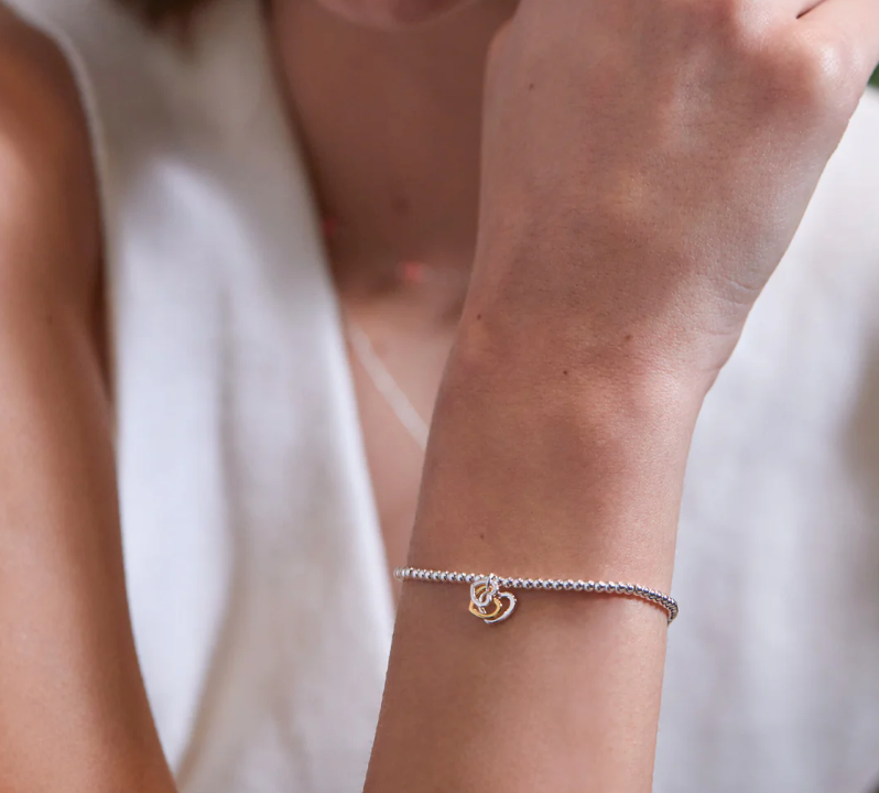 ESTELLA BARTLETT MIXED TRIPLE HEART BRACELET