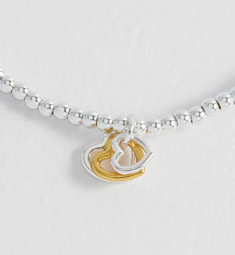 ESTELLA BARTLETT MIXED TRIPLE HEART BRACELET