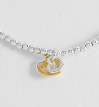 ESTELLA BARTLETT MIXED TRIPLE HEART BRACELET