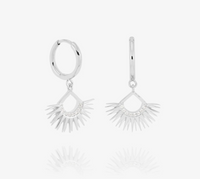 RACHEL JACKSON RISING SUN HUGGIE HOOP EARRINGS