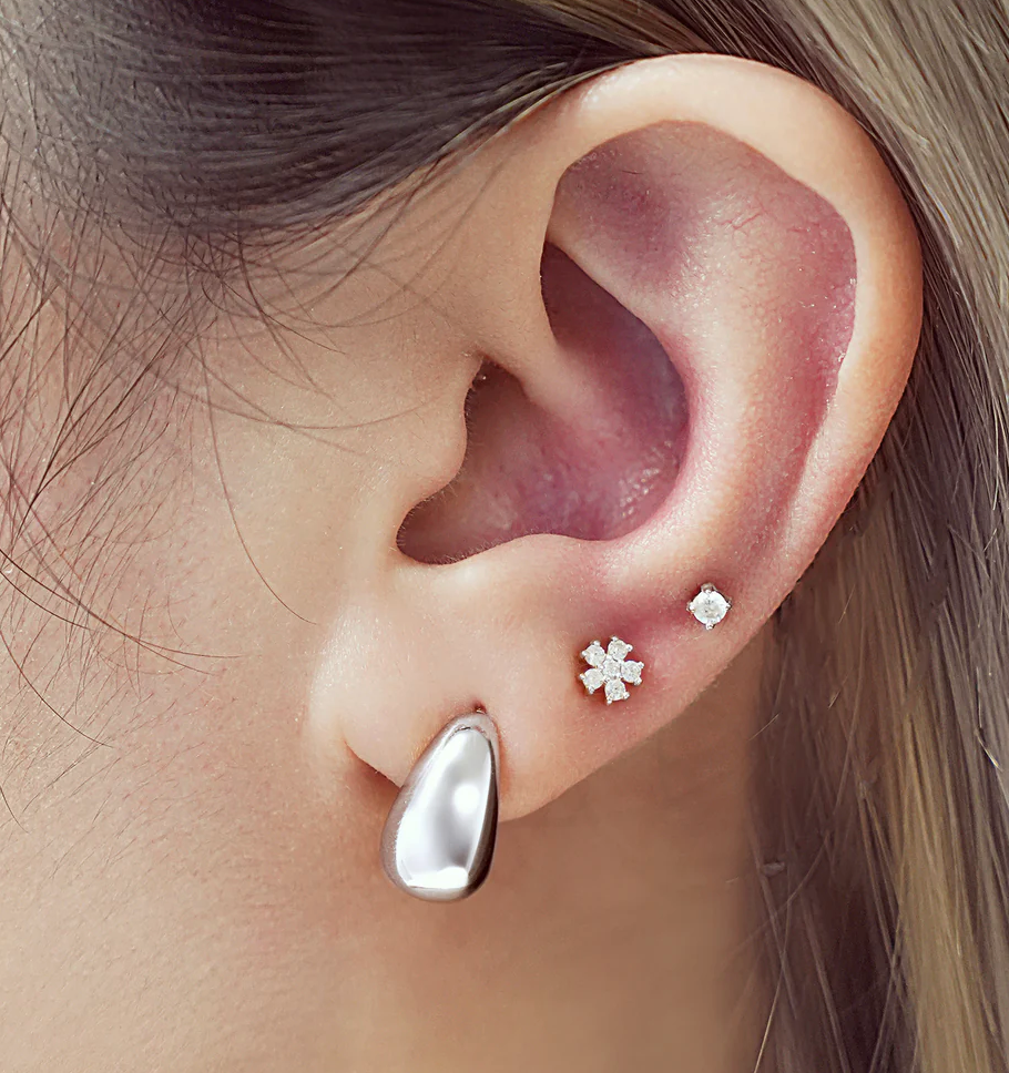 ANIA HAIE SMALL DOME HOOP EARRINGS