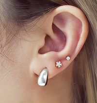 ANIA HAIE SMALL DOME HOOP EARRINGS