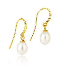 CLAUDIA BRADBY SIMPLE PEARL DROP EARRINGS