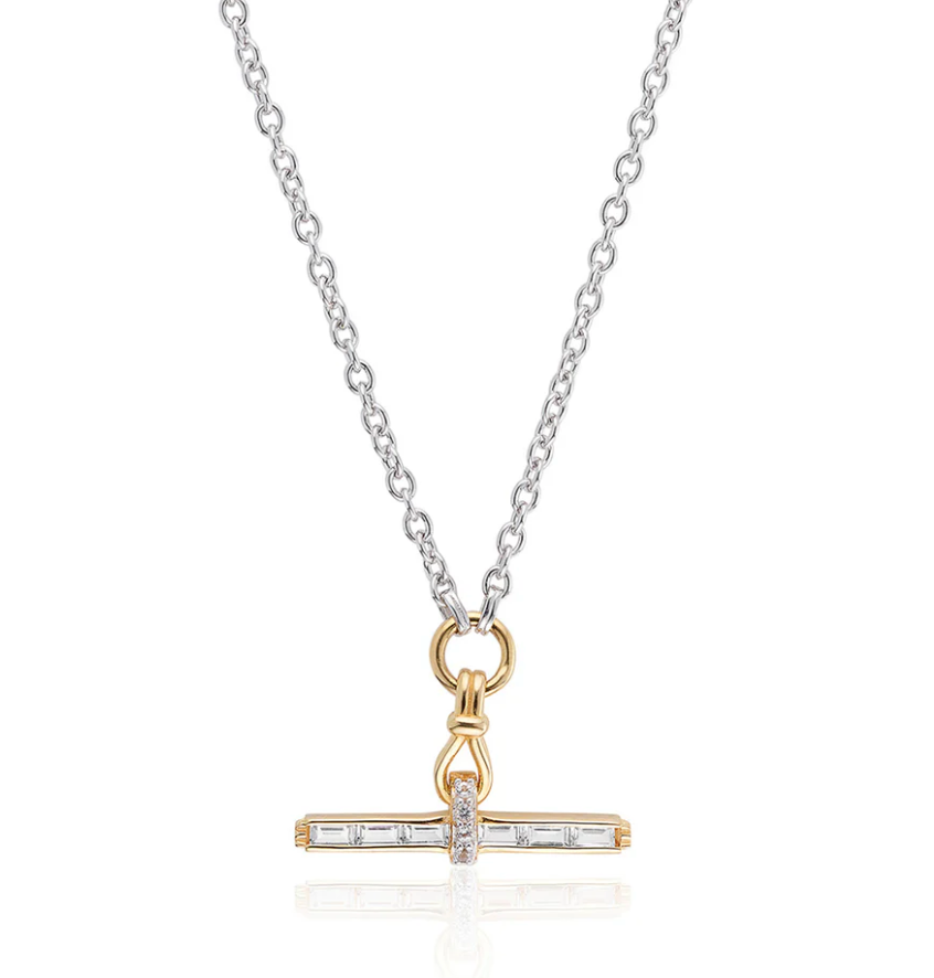 V BY LAURA VANN JEANE T-BAR NECKLACE