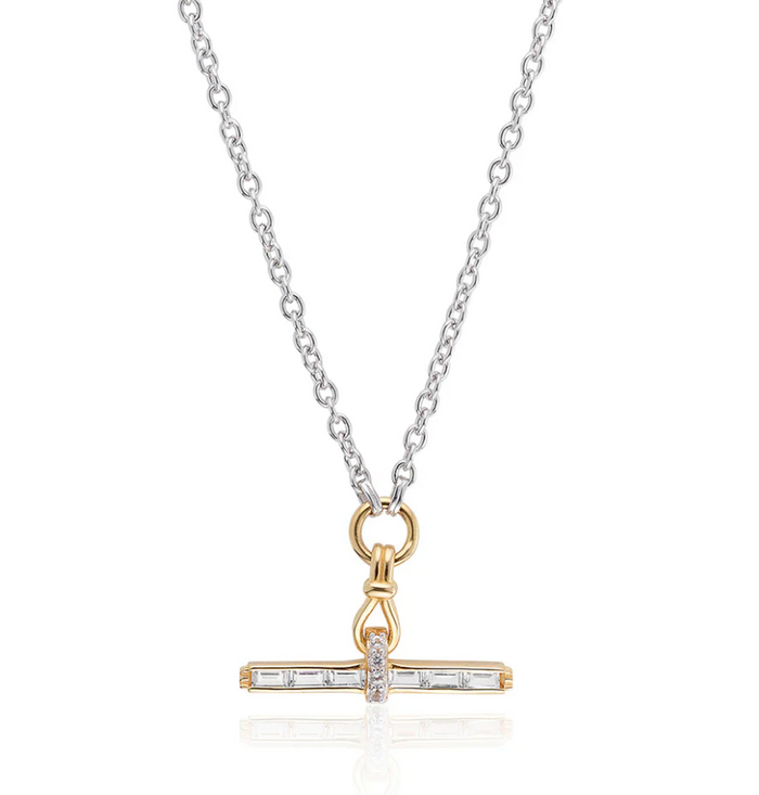 V BY LAURA VANN JEANE T-BAR NECKLACE