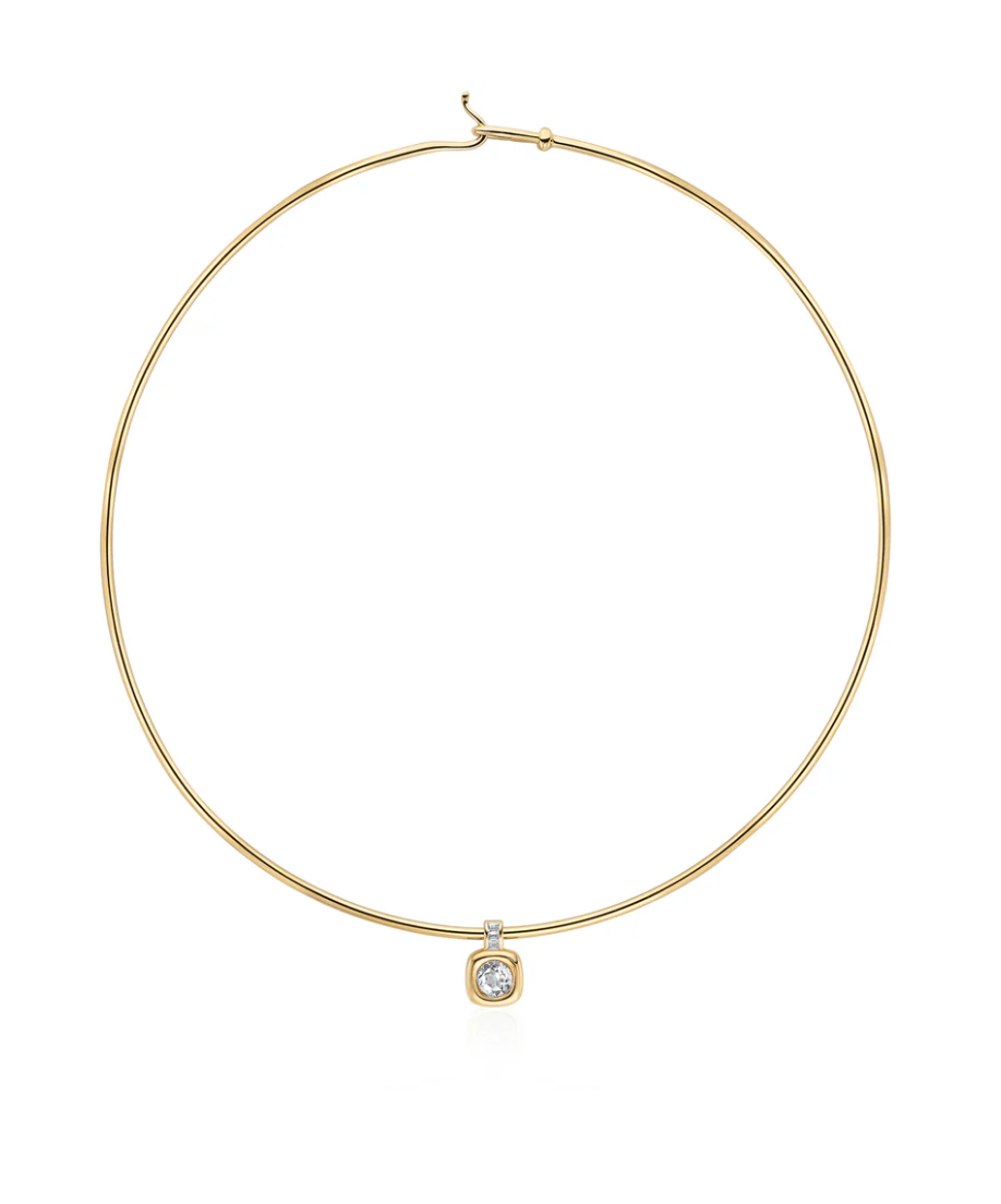 V BY LAURA VANN GAIA TORQUE CHOKER NECKLACE
