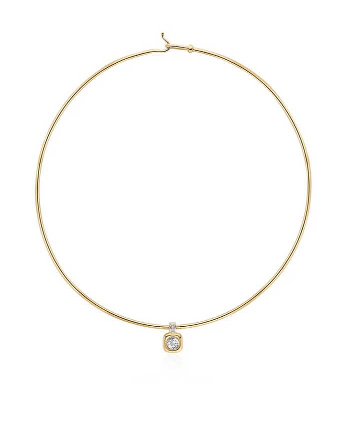 V BY LAURA VANN GAIA TORQUE CHOKER NECKLACE