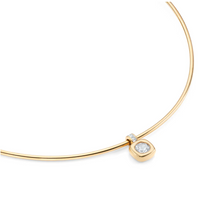 V BY LAURA VANN GAIA TORQUE CHOKER NECKLACE