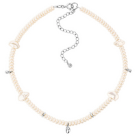 CLAUDIA BRADBY REYKJAVIK PEARL CHOKER WITH SEA CHARMS