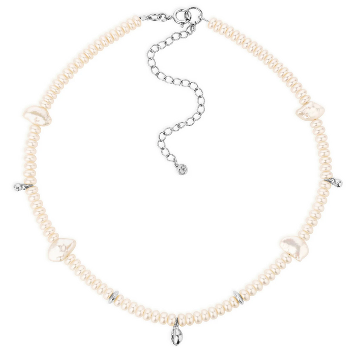CLAUDIA BRADBY REYKJAVIK PEARL CHOKER WITH SEA CHARMS