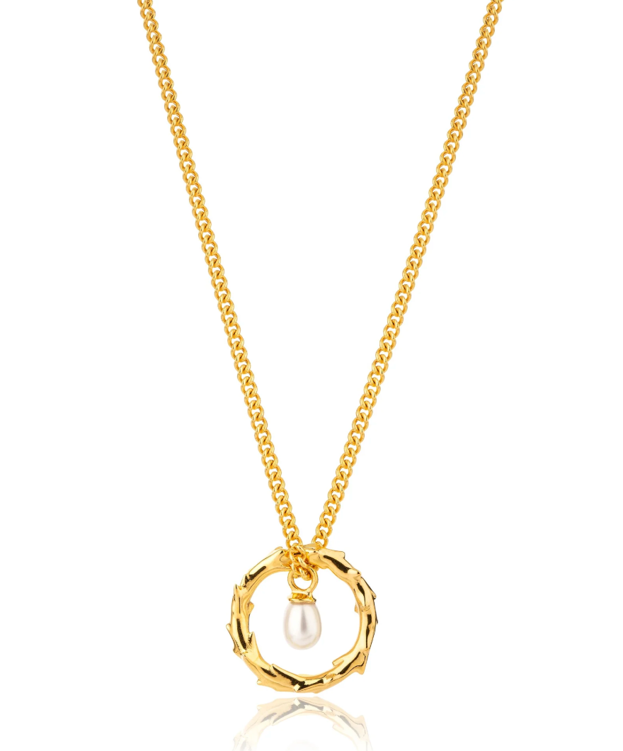 CLAUDIA BRADBY VOLCANO HOOP NECKLACE