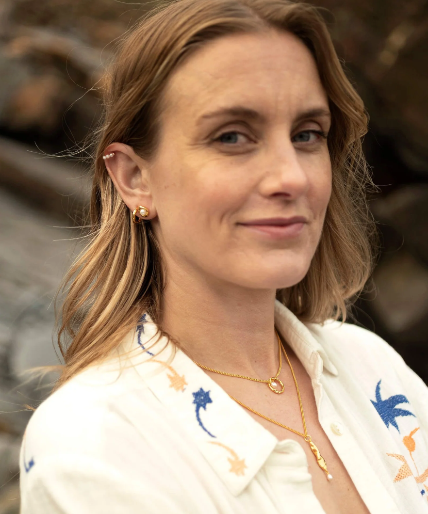 CLAUDIA BRADBY VOLCANO HOOP NECKLACE