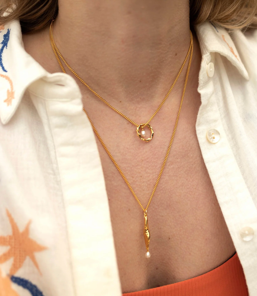 CLAUDIA BRADBY VOLCANO HOOP NECKLACE