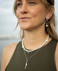 CLAUDIA BRADBY SIREN MERMAID SILHOUETTE EARRINGS