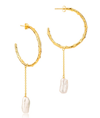 CLAUDIA BRADBY LARGE VOLCANO HOOP EARRINGS